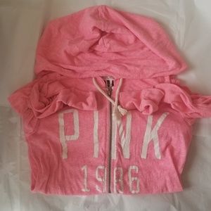 Vs pink lightweight hoodie